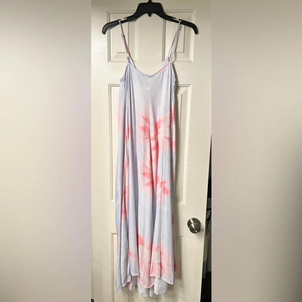 Zara Pastel Tie Dye Maxi Dress Vacation Size Medium - Picture 11 of 16